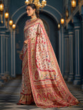 White Soft Silk Festive Wear Saree With Blouse Piece