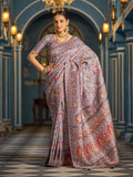 Black Soft Silk Festive Wear Saree With Blouse Piece