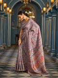 Black Soft Silk Festive Wear Saree With Blouse Piece