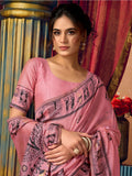 Modal Warli Work With Zhallar Banarasi Silk Saree