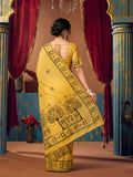 Modal Warli Work With Zhallar Banarasi Silk Saree