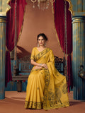 Modal Warli Work With Zhallar Banarasi Silk Saree