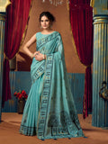Modal Warli Work With Zhallar Banarasi Silk Saree