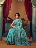 Modal Warli Work With Zhallar Banarasi Silk Saree