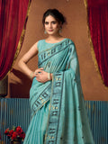 Modal Warli Work With Zhallar Banarasi Silk Saree