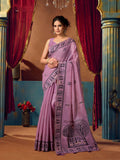 Modal Warli Work With Zhallar Banarasi Silk Saree