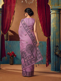 Modal Warli Work With Zhallar Banarasi Silk Saree