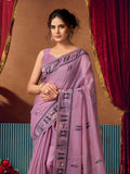 Modal Warli Work With Zhallar Banarasi Silk Saree