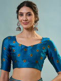 Raama Semi Modal Saree With Blouse Piece