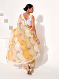 Multicolor Cotton Blend Printed Saree With Blouse Piece