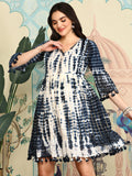 Tie and Dyed A-Line Dress