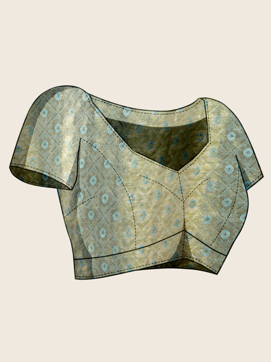 Lilac Semi Silk Saree With Blouse Piece