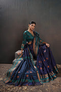 Soft Silk Chitt Palu With Contrast Blouse Weaving Saree