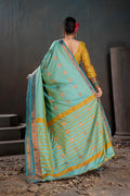 Soft Silk Chitt Palu With Contrast Blouse Weaving Saree