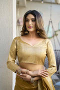Mustard Paithani Saree With Blouse Piece