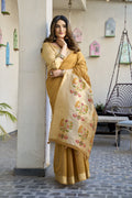 Mustard Paithani Saree With Blouse Piece