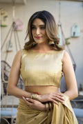 Cream Paithani Saree With Blouse Piece