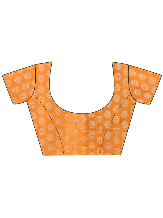 Yellow  Georgette Festive Wear Saree With Blouse Piecde