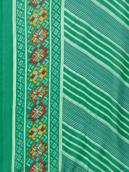 Green  Georgette Daily Wear Saree With Blouse Piecde