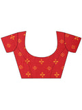 Red  Georgette Daily Wear Saree With Blouse Piecde