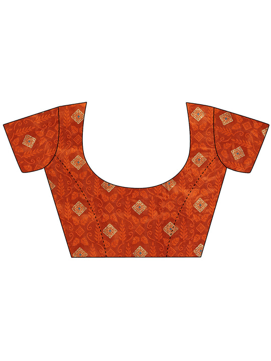 Yellow Georgette Festive Wear Saree With Blouse Piecde