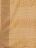 Yelow Linen Saree With Blouse Piece