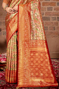 Maroon Silk Saree With Blouse Piece