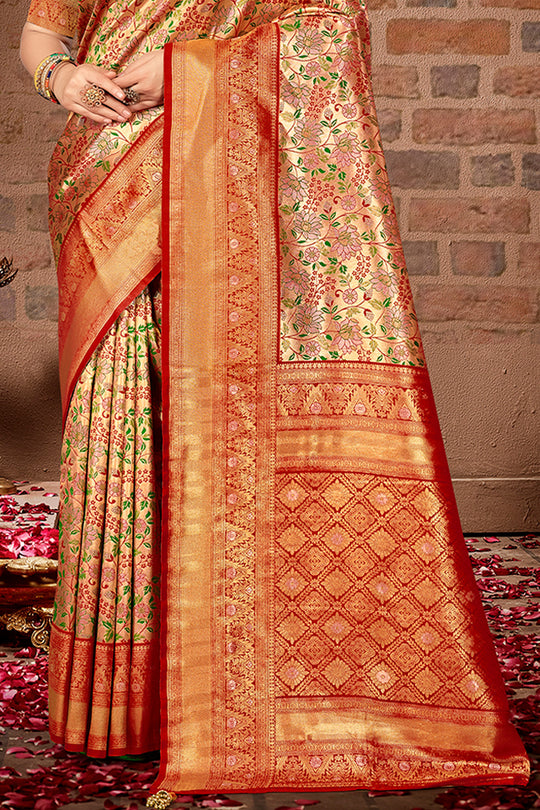 Maroon Silk Saree With Blouse Piece