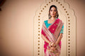 Jimmy Chu Woven Design Butta Work Weaving Handloom Saree With Blouse Piece