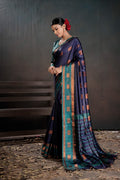 Soft Silk Chitt Palu With Contrast Blouse Weaving Saree