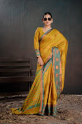 Soft Silk Chitt Palu With Contrast Blouse Weaving Saree