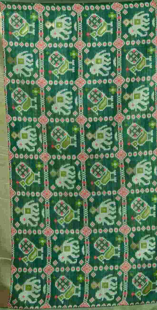 Firozi Banarasi Saree With Blouse Piece