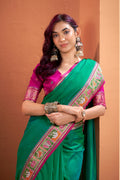 Pure Silk Patola Woven Design Weaving Silk Saree