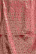 Pink Banarasi Saree With Blouse Piece