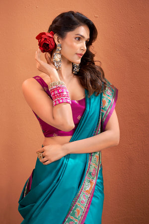 Pure Silk Patola Woven Design Weaving Silk Saree