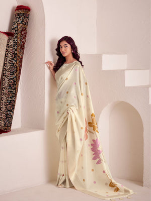 Soft Linen With Big Jacquard Pallu Handloom Saree
