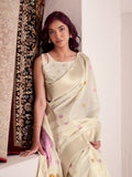 Soft Linen With Big Jacquard Pallu Handloom Saree