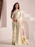 Soft Linen With Big Jacquard Pallu Handloom Saree