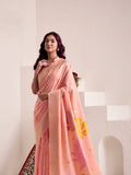 Soft Linen With Big Jacquard Pallu Handloom Saree