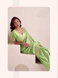 Soft Linen With Big Jacquard Pallu Handloom Saree