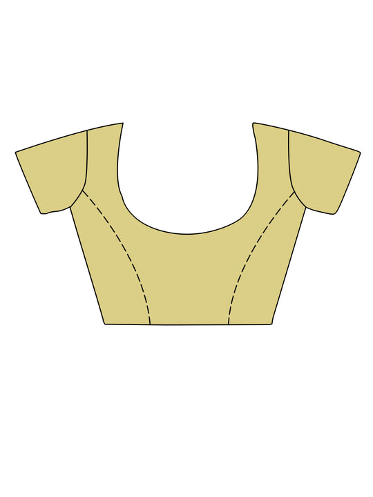 Pink Linen Blend Silk Saree With Blouse Piece