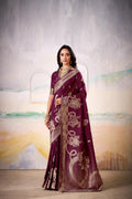 Fancy Dolla Silk Woven Design Work Handloom Silk Saree With Blouse Piece