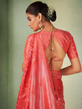 Red Kanjivaram Art Silk Saree With Blouse Piece