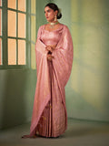 Pear Kanjivaram Art Silk Saree With Blouse Piece