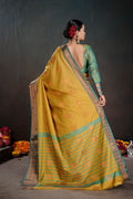 Soft Silk Chitt Palu With Contrast Blouse Weaving Saree