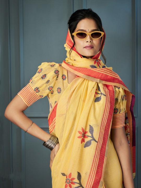 Handloom Linen with Beautiful Weaving