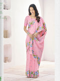 Soft Linen With Big Jacquard Pallu Handloom Saree
