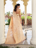 Beige Banarasi Pure Georgette Saree With Blouse Piece