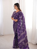 Soft Pure Cotton Hand Bagru Print Sarees With Blouse Pice