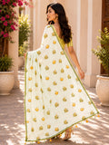 Multi Colour Printed Saree With Blouse Piece
